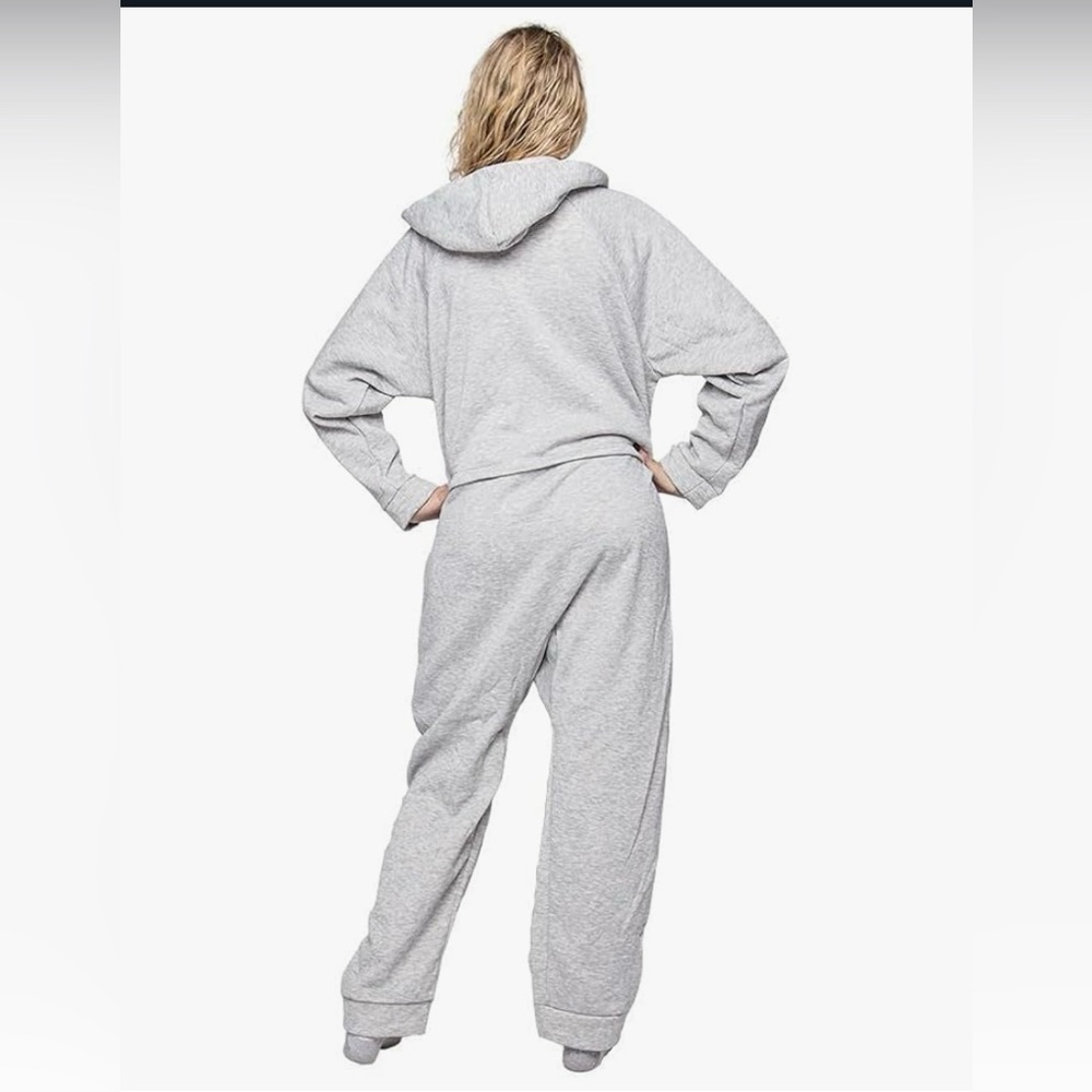 Cozy Gray Women's Onesie - Picture 3 of 8